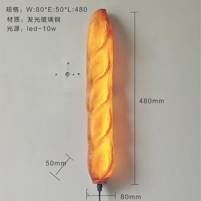 

Nordic Style Wall Lamp Bread Light for Dining Table Bakery Cake Shop Coffee Shop Decor Night Light Small Baguette