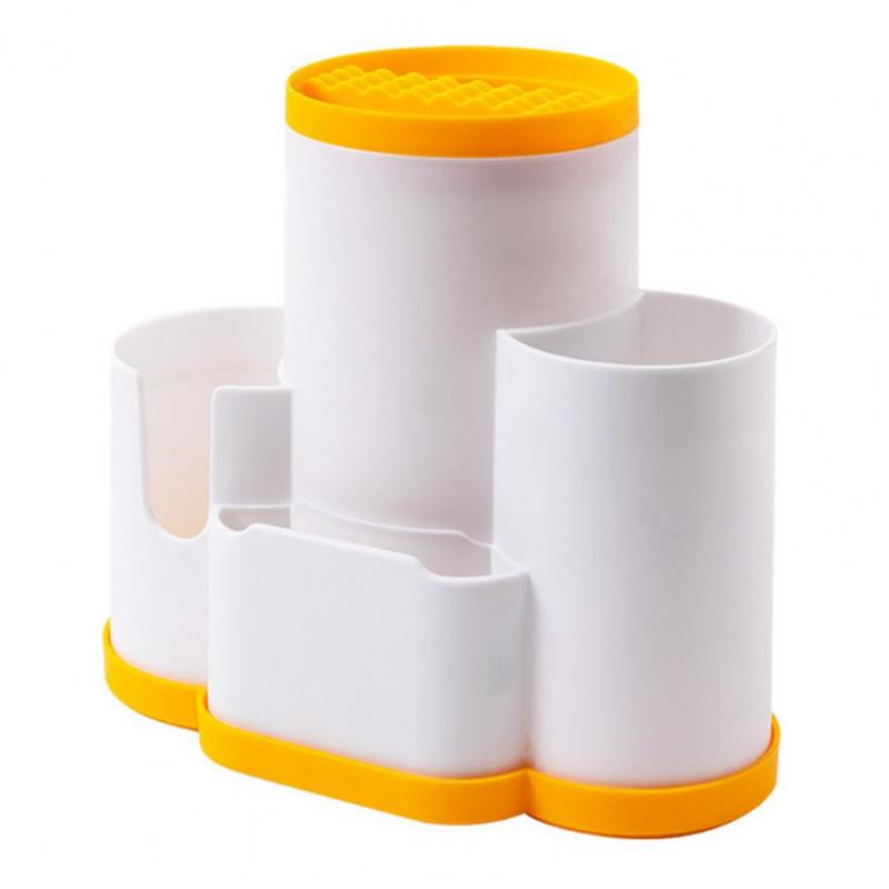 Plastic Drain Chopsticks Tube, Household Creative Chopsticks Cage, Kitchen Spoon Storage Rack, Tableware Storage Box, Chopsticks Basket