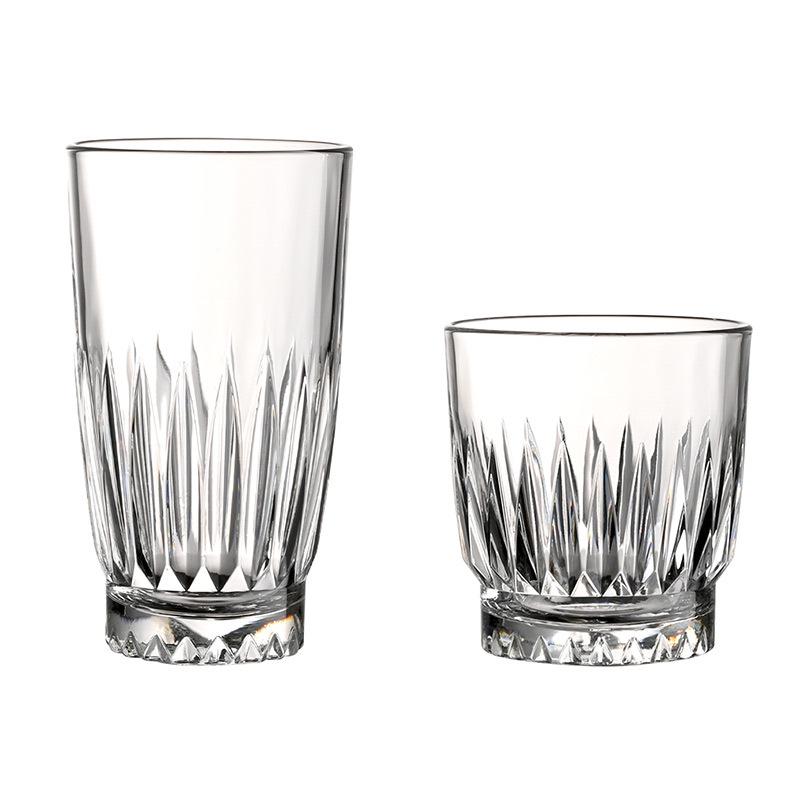 Libi Retro Engraved Whiskey and Cocktail Glass