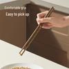 Cui Da Huang Natural Wenge Wood Carved Chopsticks