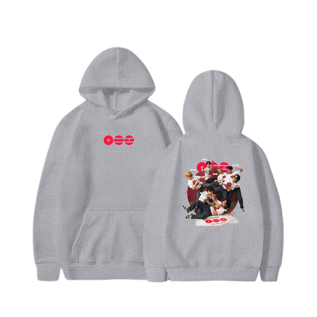 Autumn and Winter Hoodie Men Women BTS Arirang Era Sweatshirt Pocket Streetwear Harajuku Oversized Y2k Pullover Tracksuit Female Male Clothing