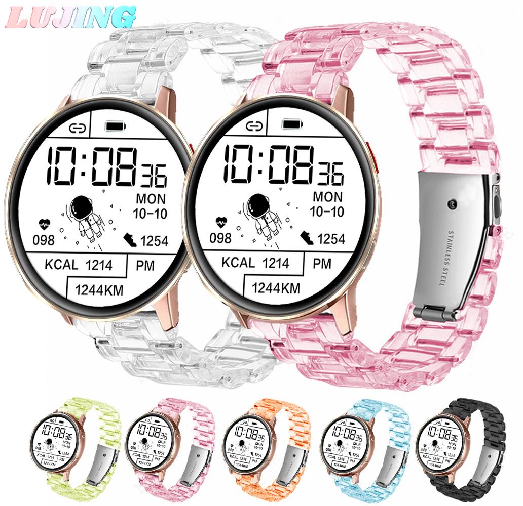 

Прозрачный ремешок 20 мм 22 мм для Samsung Galaxy Watch 4 Classic 42 мм 46 мм ремешок для часов Active 2 44 мм для Huawei Watch gt 2e