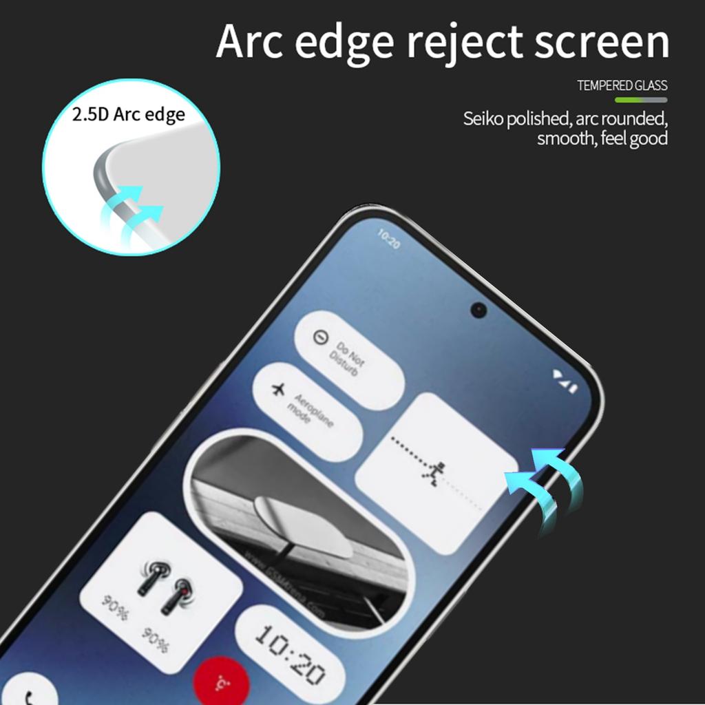 PINWUYO JK Series-2 Screen Protector for Nothing Phone (2a) Plus/Phone (2a) Anti-Scratch High Aluminum-Silicon Film