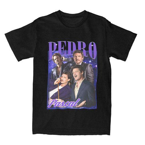 

Винтажная футболка бутлег с Педро Паскалем женская 100% хлопок унисекс уличная одежда футболка с Педро Паскалем большого размера 4XL