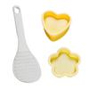 1 Set Onigiri Maker mit Mahlzeit Löffel Lebensmittelqualität PP Easy Release Antihaft DIY Dreieck Reisbällchen Sushi Herstellung Werkzeug Form Kit Bento Werkzeuge