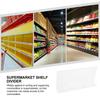 8Pcs Clear Acrylic Shelf Dividers Adjustable Closet Organizer Sturdy Smooth Edges Easy Setup Versatile Home Office Use 25Cm