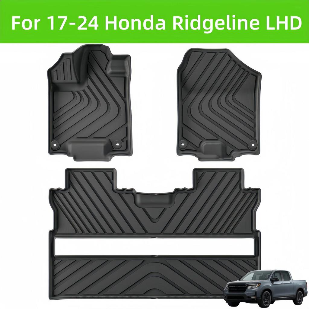 Ridgeline Fuel TPE Floor Mats for 2017-2024