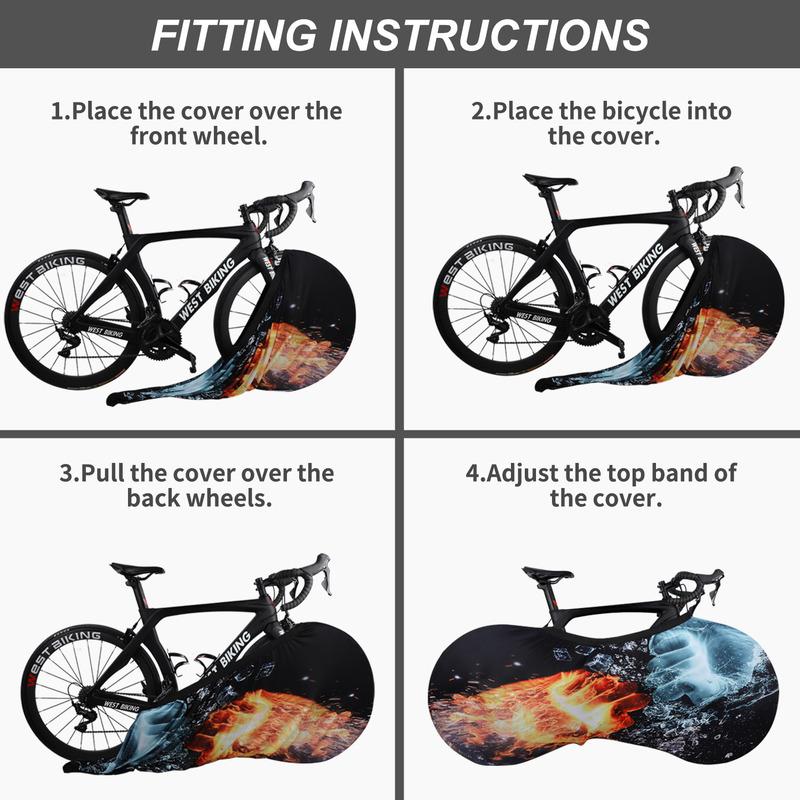 WEST BIKING MTB Silniční kolo Chránič Kryty kol Prachotěsný Odolný proti poškrábání Rám Řetěz Ochranné vybavení 26 27.5 29 700C Úložný prostor