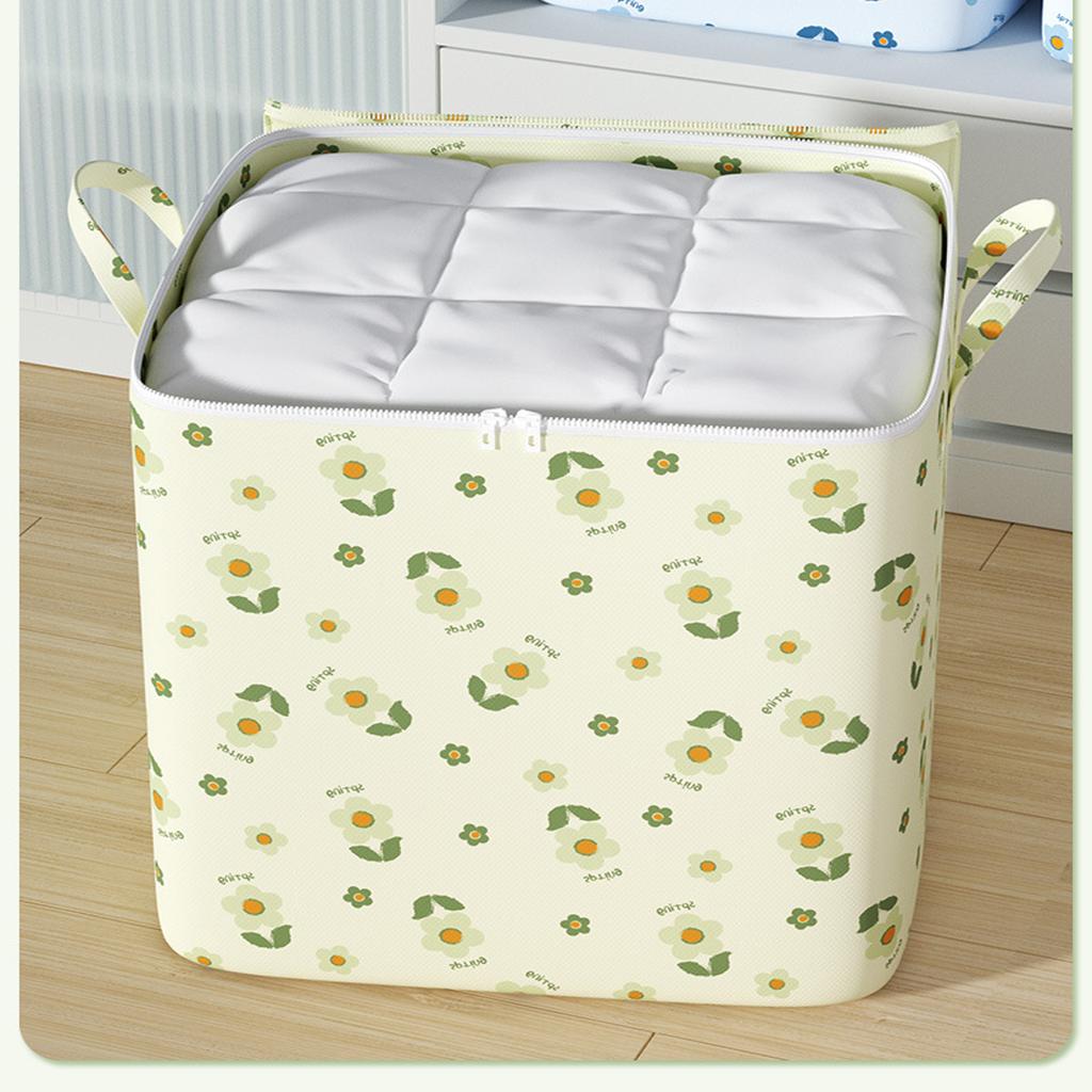Dustproof Large Capacity Storage Bag Quilt & Clothes Organizer With Zipper And Handles For Closet Foldable Clothes Storage Bag Quilt Organize Cases