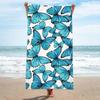 Tropisches Bananenblatt-Print Strandtuch Mikrofaser Schnelltrocknend Sandfest Saugfähig Badetuch für Sommer Strand Pool Schwimmen