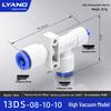 ZH Series Tubular Vacuum Generator, Compact PBT Plastic, Flexible Installation, Converts Positive to Negative Pressure.
