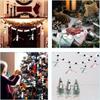Christmas Wooden Beads for Craft Round Craft Beads Winter Snowmen Beads Crafts DIY Jewelry Making Home Party Decorations