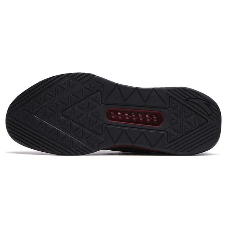 Anta Stability Like Mount Tai 2 Shock Absorption Non-Slip Durable Low-Top Training Shoes Men Training Shoes Black Red 112317786-1