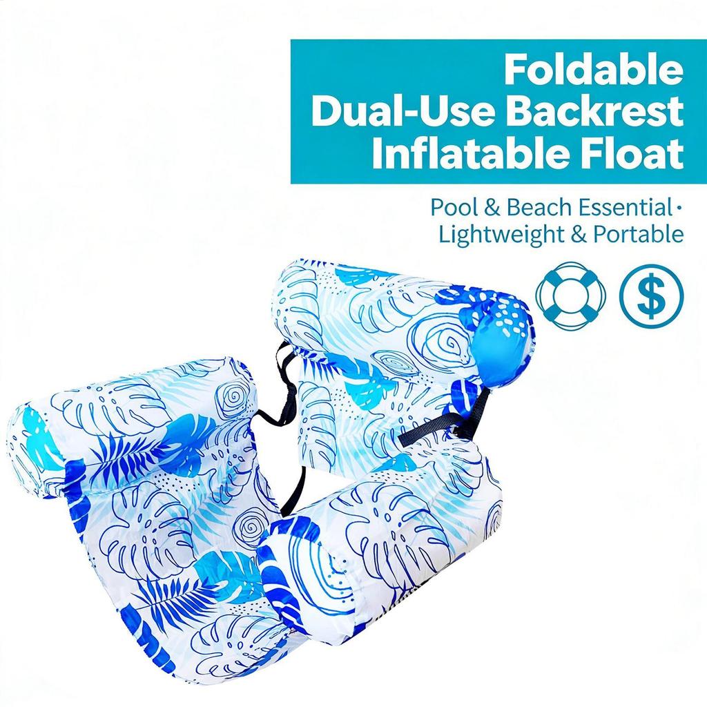 Heavy Duty Large Inflatable Floating Chair Adult Pool Float Water Lounge For Tanning Relax Lake Beach River Dock Outdoor Water