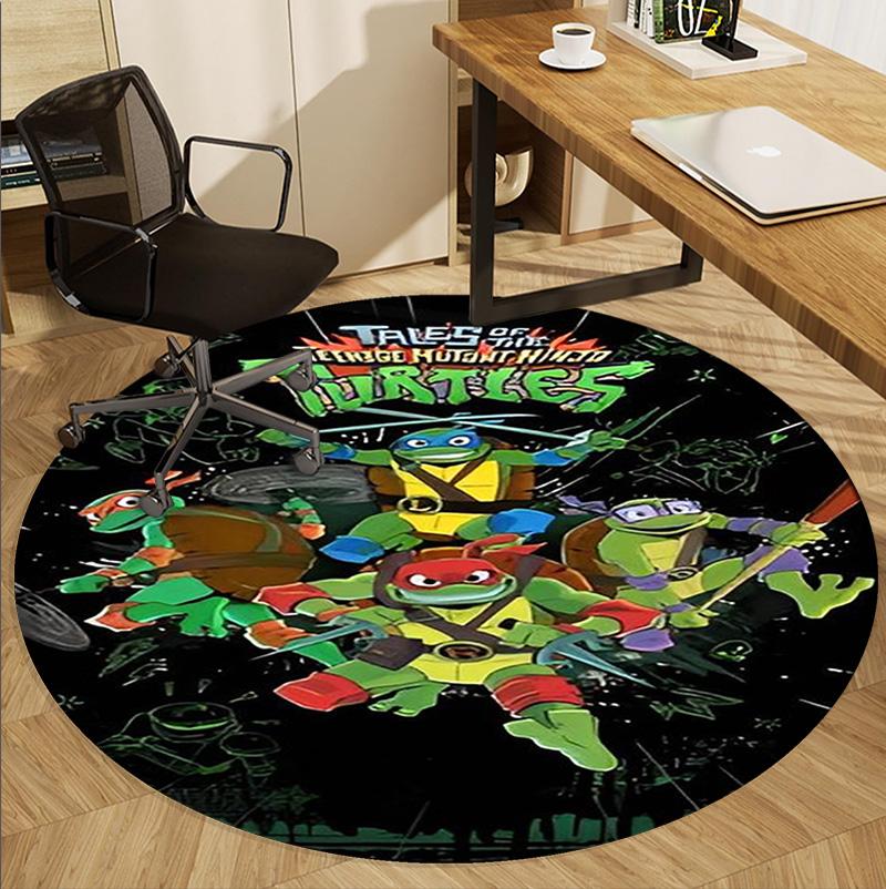 Gamer Pattern Round Rug, Indoor/Outdoor Mat, for Picnic, Gameroom, Bedroom, Office, Living Room, Home Decor Carpet, Birthday Gift