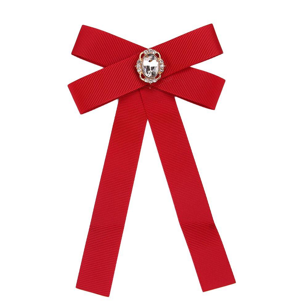 Women Tie Pins Bow Brooches Clothing Accessories Large Ribbon Fabric