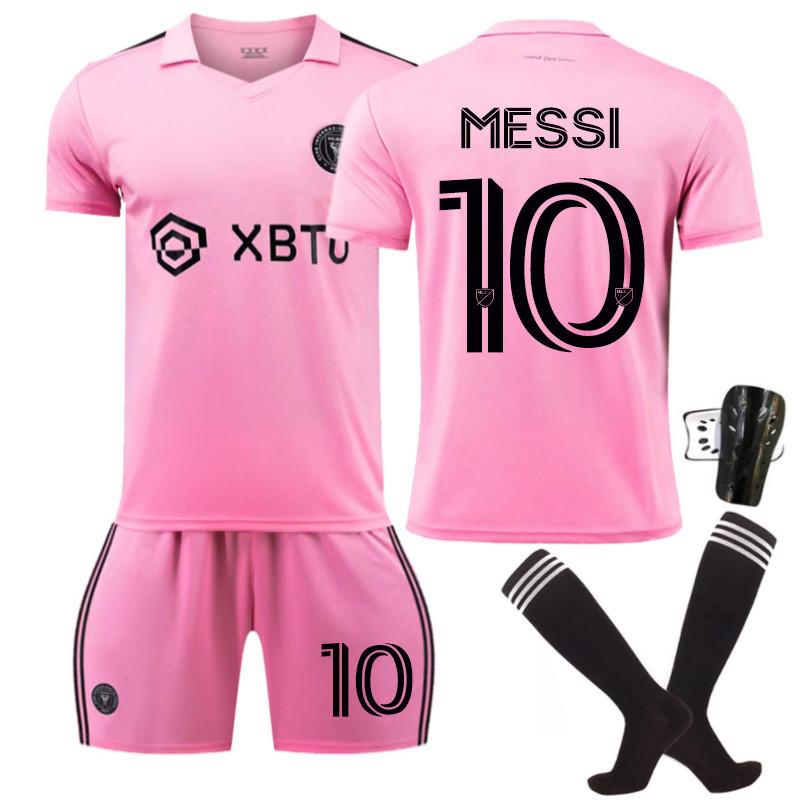 2324 Miami International Messi 10 Home Soccer Jersey Ultra-fine Fiber Material
