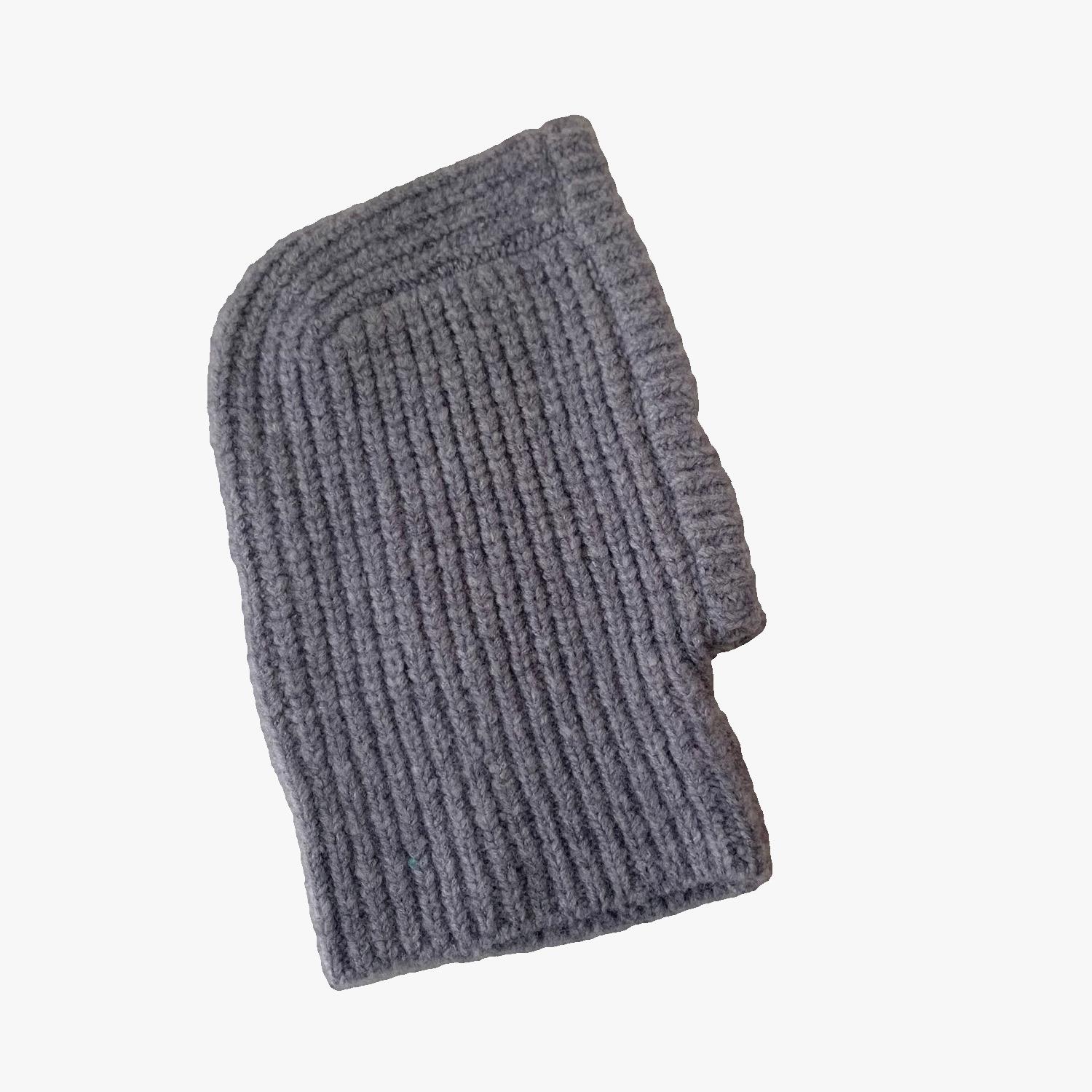 

Корейский осенне-зимний новый стиль Балаклава Теплая шерстяная шапка Шарф Интегрированный Женская зимняя защита ушей Вязаная шапка Adjustable