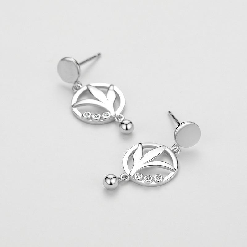 Tancise 925 Sterling Silver Zirkónové náušnice napichovacie náušnice pre ženy ako darčeky na svadobnú hostinu