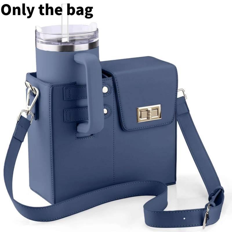 Crossbody Portable Outdoor Water Cup Storage Bag With Adjustable Strap Shoulder