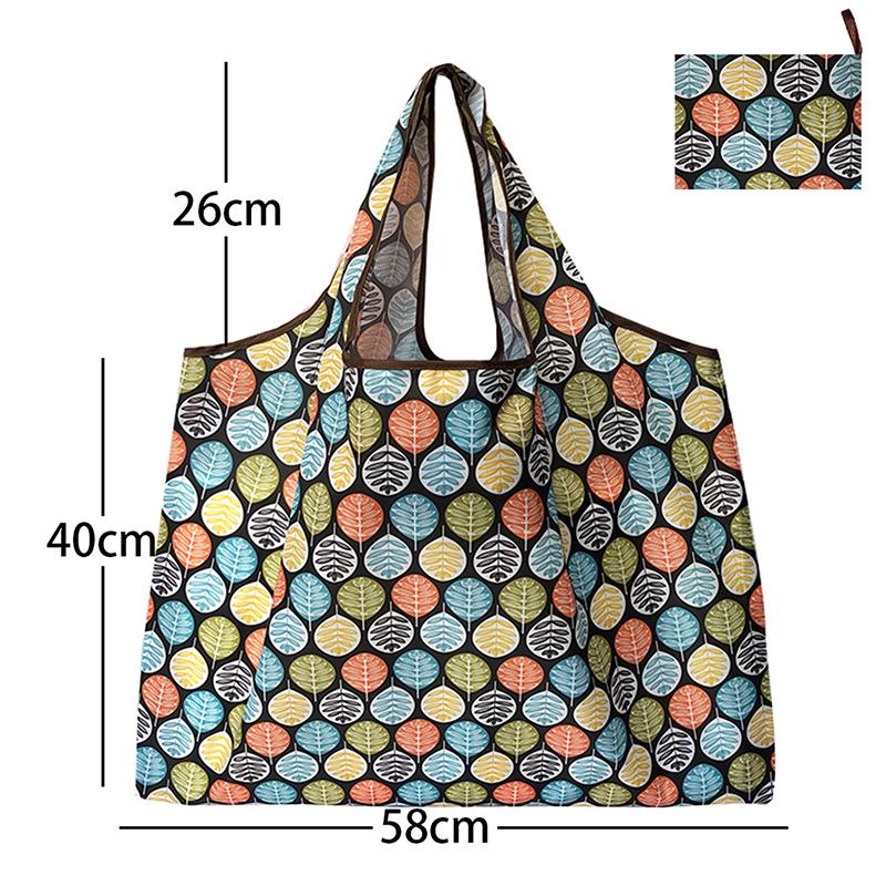 Reusable Grocery Bags Large Washable Shopping Bags Portable Foldable Environmental Friendly Heavy-Duty Handbags