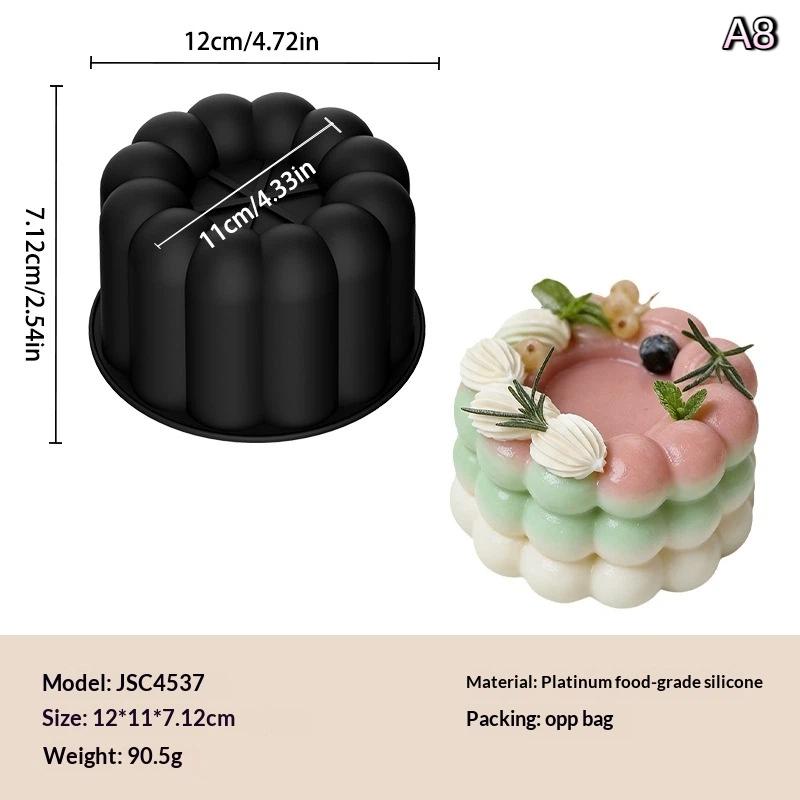 Herz Stern Quadrat Bento Kuchen Silikonform Schokoladenmousse Form Obstkuchen Dekorationen Wiederverwendbar Seife Kerze Gips Herstellungsform