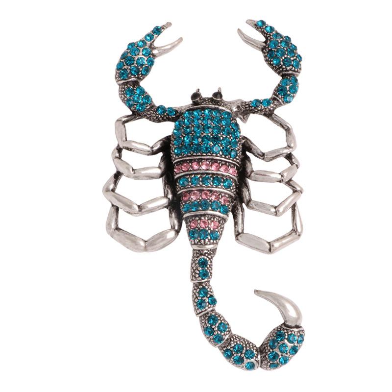 Хит продаж Брошь-Скорпион, Универсальная Новая Модная Брошь Животное из Сплава со Стразами