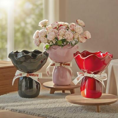 Elegante Vaso Piccolo di Lusso per Decorazioni Matrimoniali e Composizioni Floreali