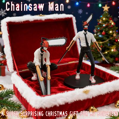Chainsaw Man Denji Figurine Anime Power Figurine d'Action 1560 Chainsaw Man Figurine Modèle de Collection pour Adulte Poupée Jouet Cadeau de Noël