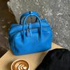 Luxury Pillow-shaped Boston Bag Lychee Texture Toast Handbag  Versatile Use