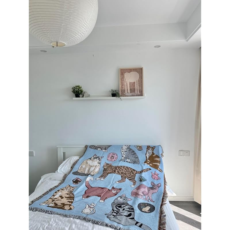 Cat pattern, cat design, sofa cover/rug/blanket, Gobelin weave, bedspread 130x160cm