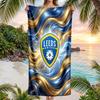 Asciugamano da Spiaggia Leeds United Football Morbido Microfibra Asciugamano Estivo Asciugatura Rapida Assorbente per Spiaggia Piscina Viaggio