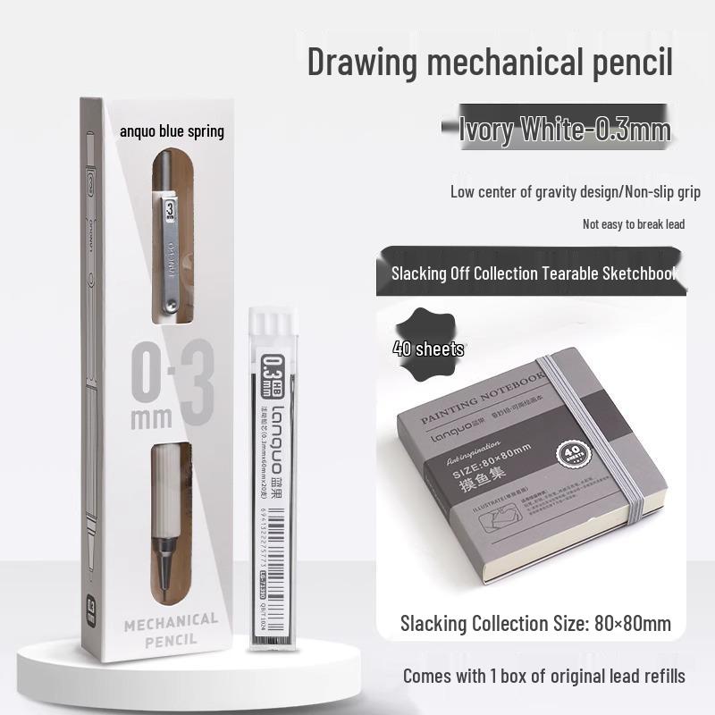 Blue Fruit Automatic Pencil Set: Candy Macaron Creative Stationery for Drafting and Drawing
