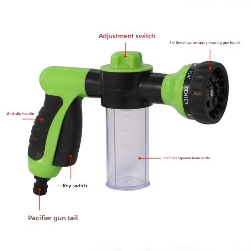 Multimode Foam Water Gun With Soap Dispenser For Car Wash And Garden Irrigation