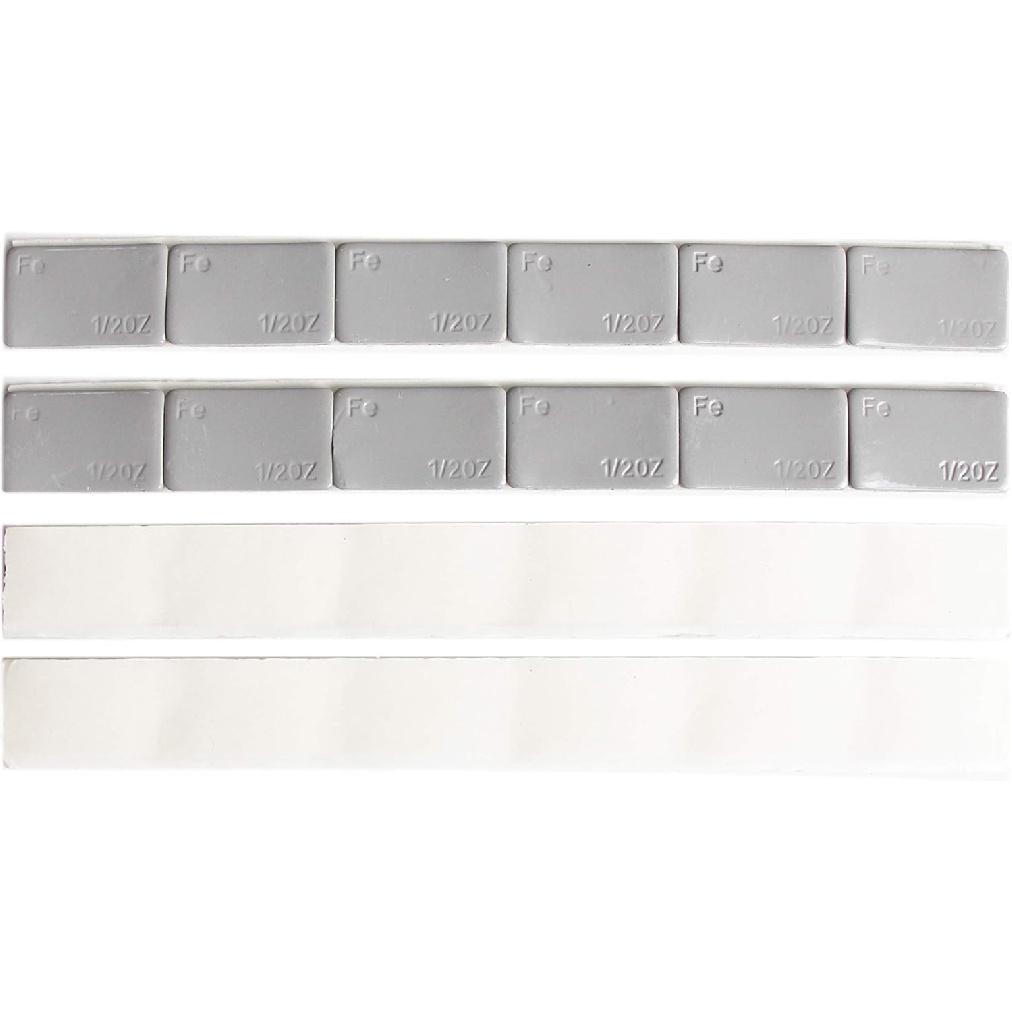 ACCRETION 1/2 Oz Grey Adhesive Backed Wheel Weights (12 Oz Pack)
