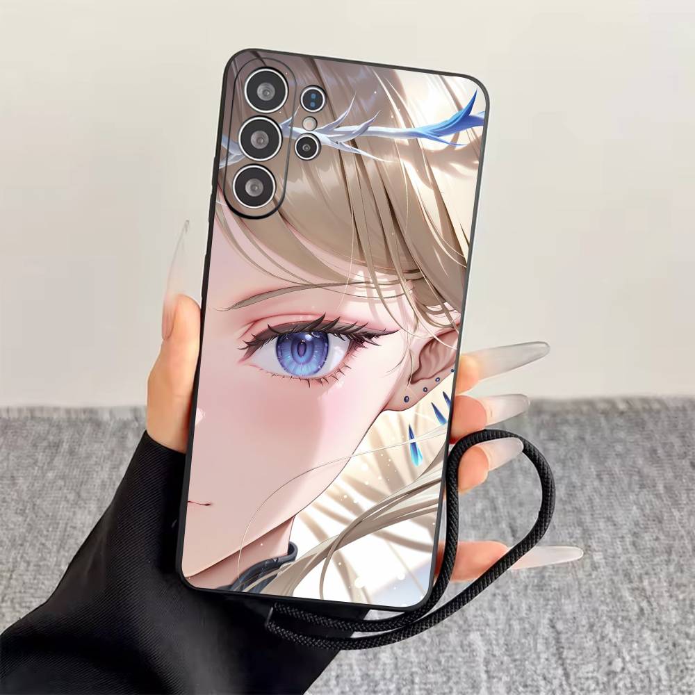 

Чехол для телефона Wuthering Waves для Samsung S25, S24, S21, S22, S23, S30, Ultra, S20, Plus, Fe, Lite, Note, 10, Черный чехол Samsung S20fe