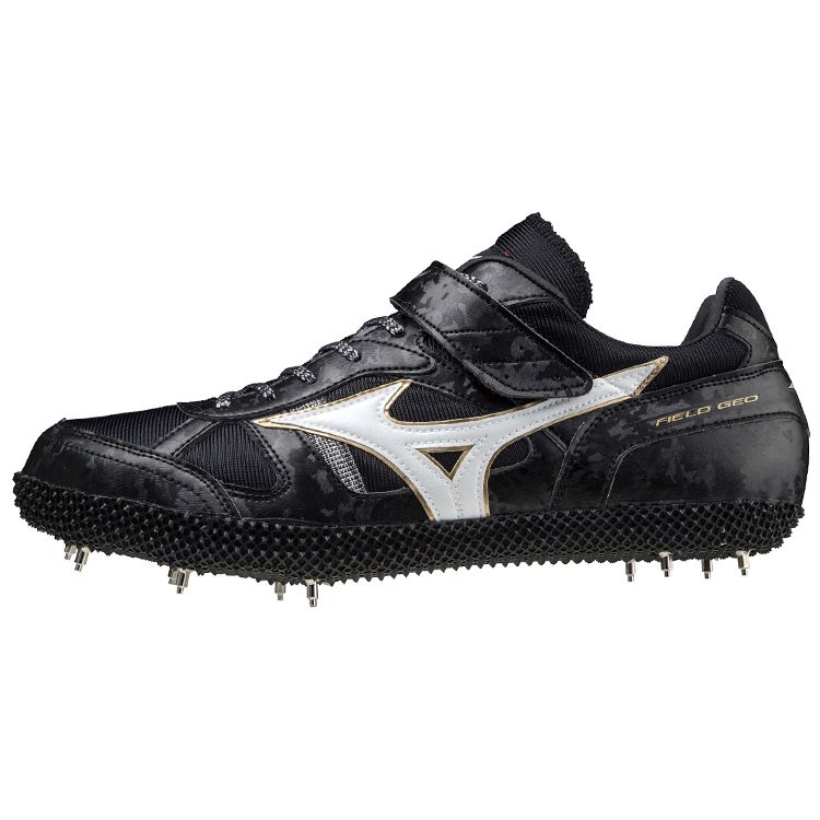 Mizuno Field Geo HJ-C Low Top Professional Running Shoes Unisex Running Shoes Black White U1GA204252
