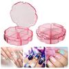 Nail Rhinestones Storage Box Organizer Plastic False Nail Art Accessories Tool Case,Empty Nail Decorations Container