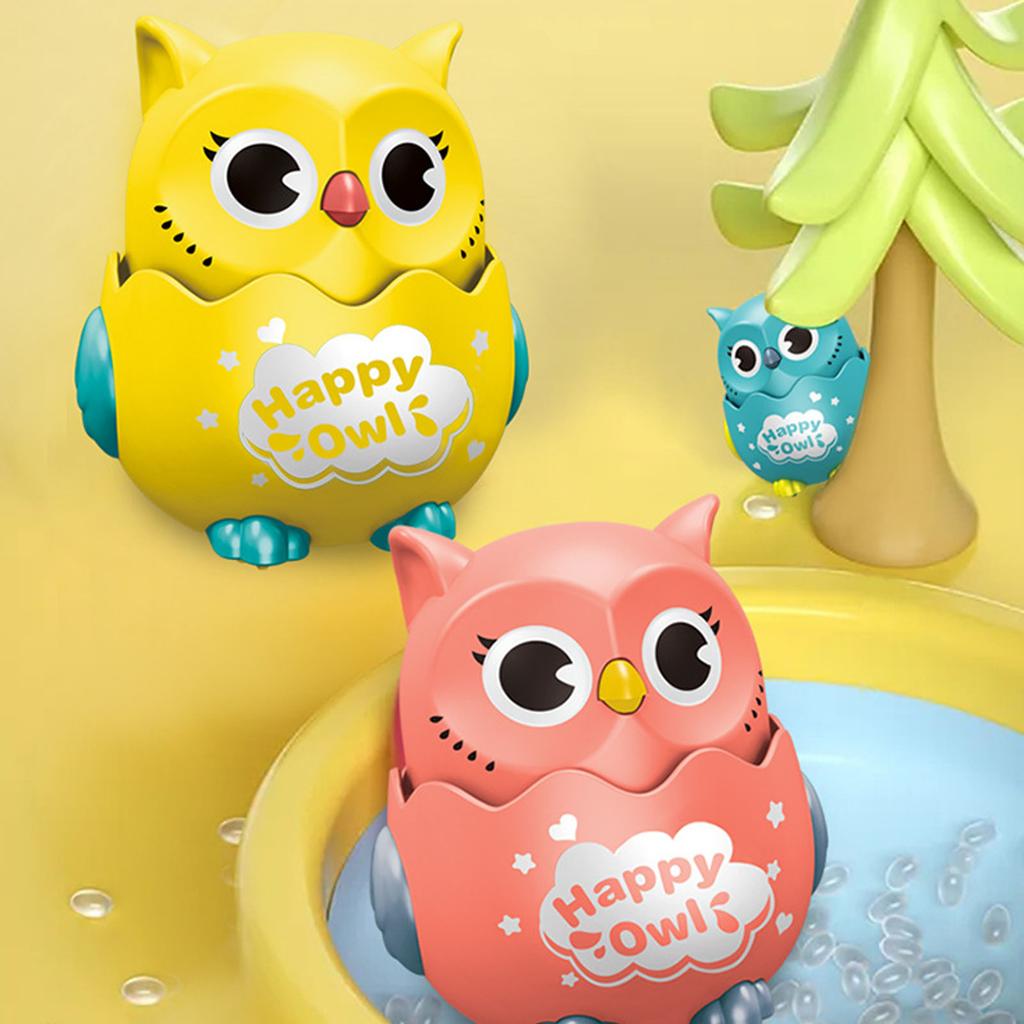 Press and Go Cartoon Owl Toy for Kids Inertia Glide Car with Interactive Educational Fun for Toddlers Boys Girls