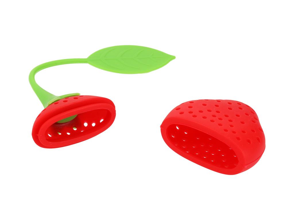Infusore per Tè Tisane Filtro in Silicone Fragola Tazza Regalo