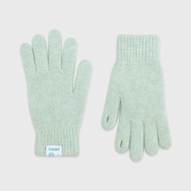 

GOCORI Перчатки короткой вязки Снежинка - 5 цветов, перчатки с отверстиями для пальцев Cream White