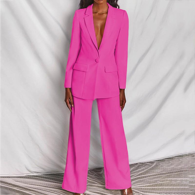 ZL1396 Women's Long-sleeved Long Pants Business Suit - New Fashion, European & American Style