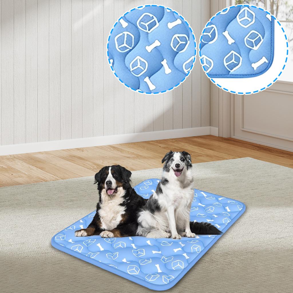 Pet Cooling Mat Summer Cooling Pad for Dogs and Cats Comfortable Cooling Floor Mat Heat Relief Ice Pad for Pets Portable and Durable
