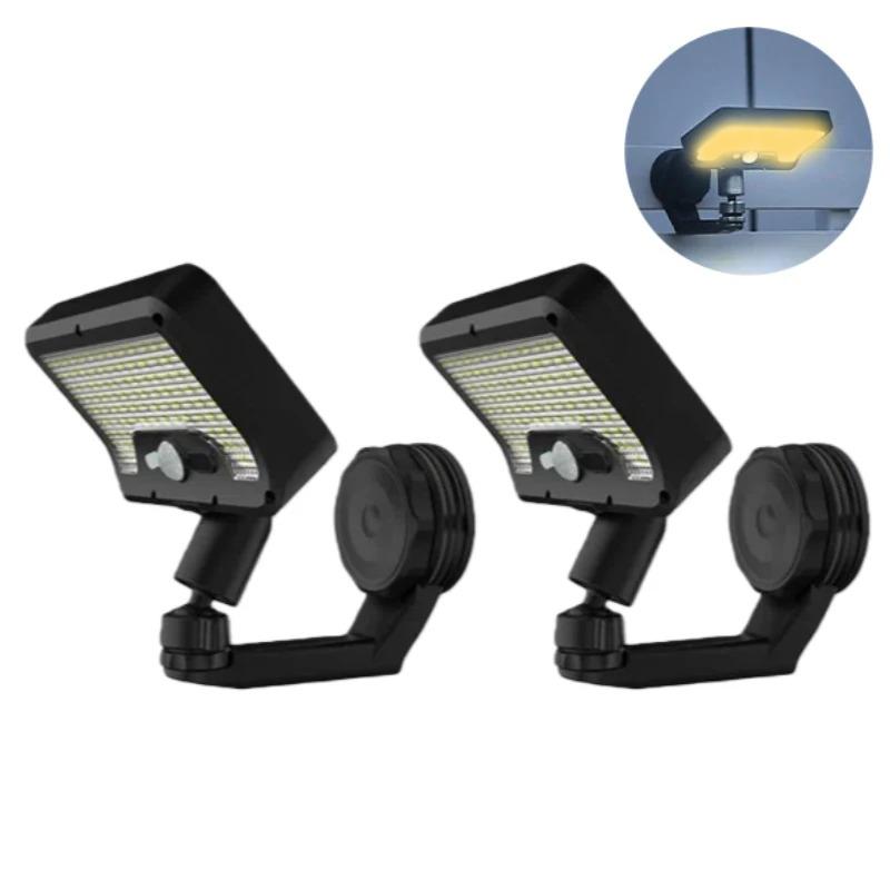 Solar Sicherheitsleuchte für Außenbereich Bewegungsmeldererkennung 3 Modi Helligkeit Magnetfuß Wasserdichtes Design für Wand Zaun Tor Veranda