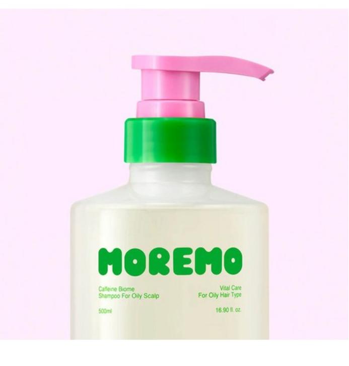 moremo Caffeine Biome Shampoo for Oily Scalp 500ml – Scalp Balance & Refreshing Care