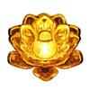 Diwali LED Lotus Candle Lamp Battery Operated Electronic Flameless Candles Buddhist Tabletop Night Light for Temple Desktop Centerpiece