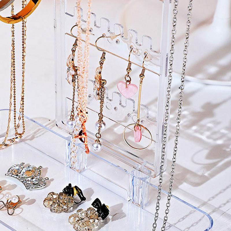 Jewelry Stand Necklace Holder Jewelry Tower Storage Rack Tree Sturdy Aesthetic Necklace Earring Bracelet Holder For Women Girls