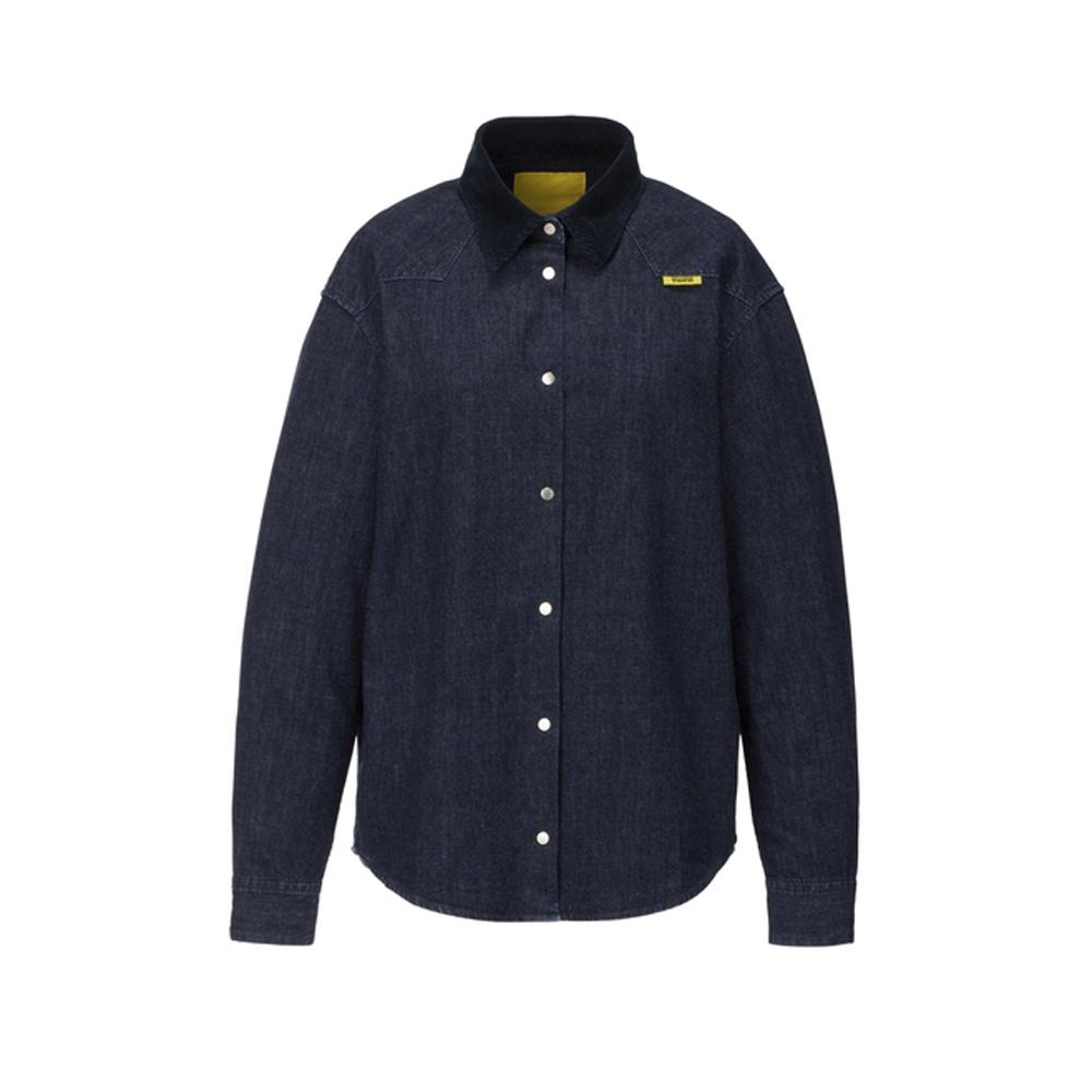 

ONITSUKA TIGER Серия Denivita Удобная Мягкая Вельветовая Модная Повседневная Джинсовая Рубашка с Длинным Рукавом Женские рубашки Темно-Синий 2182B284-400 S