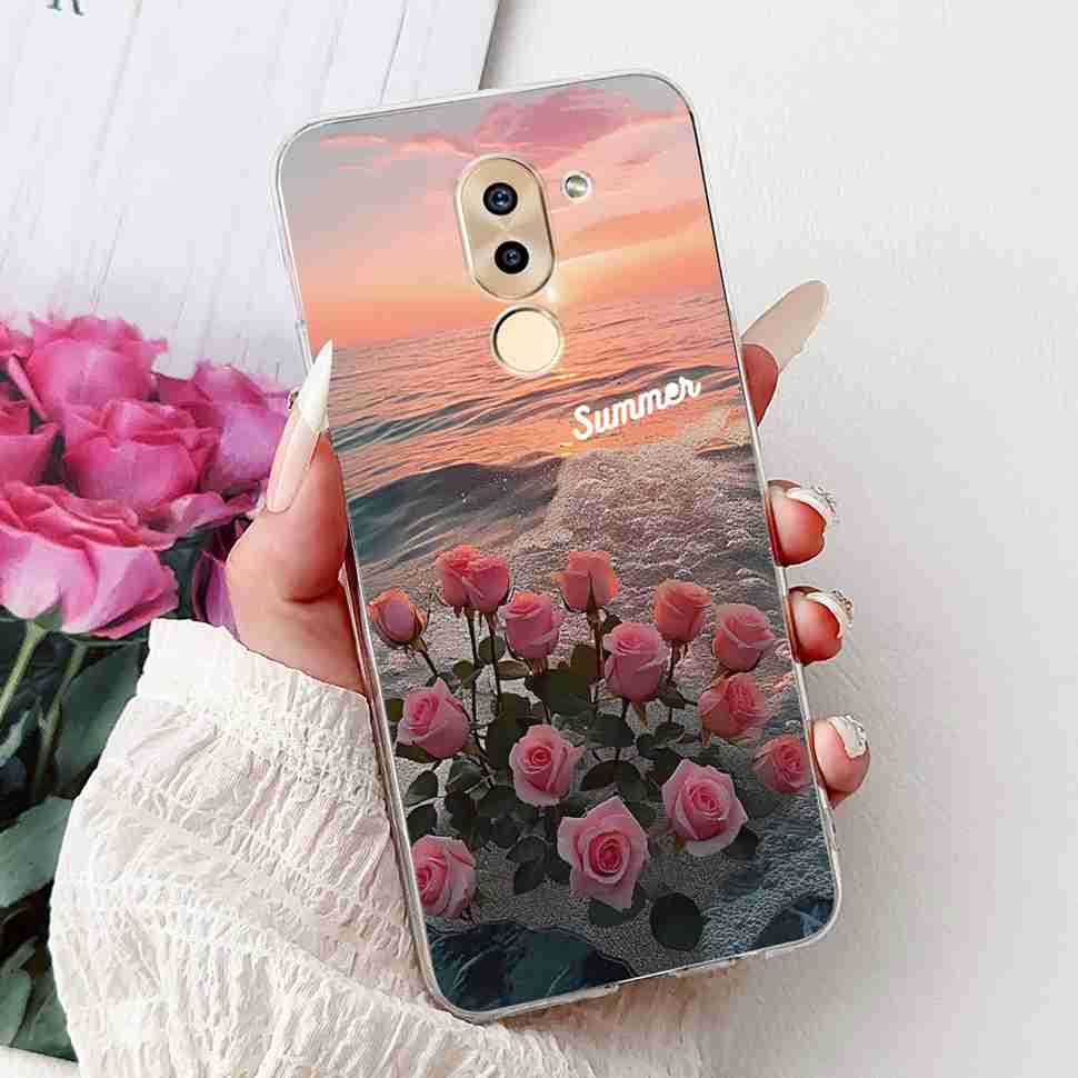 For Huawei Honor 6X BLN-AL10 Case Cute Cartoon Painting Soft Silicone TPU Cover For Honor 6X 6x BLN-L21 5.5" Popular Cats Shell