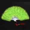 New Style Feather Fan Folding Fan for Qipao Performance Dance, Ancient Style Hanfu Women's Fan Dance